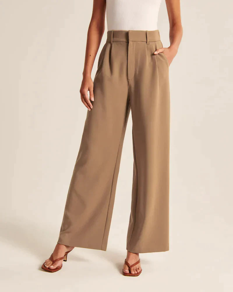 Monelle™ | Elegante Weite Stoffhose