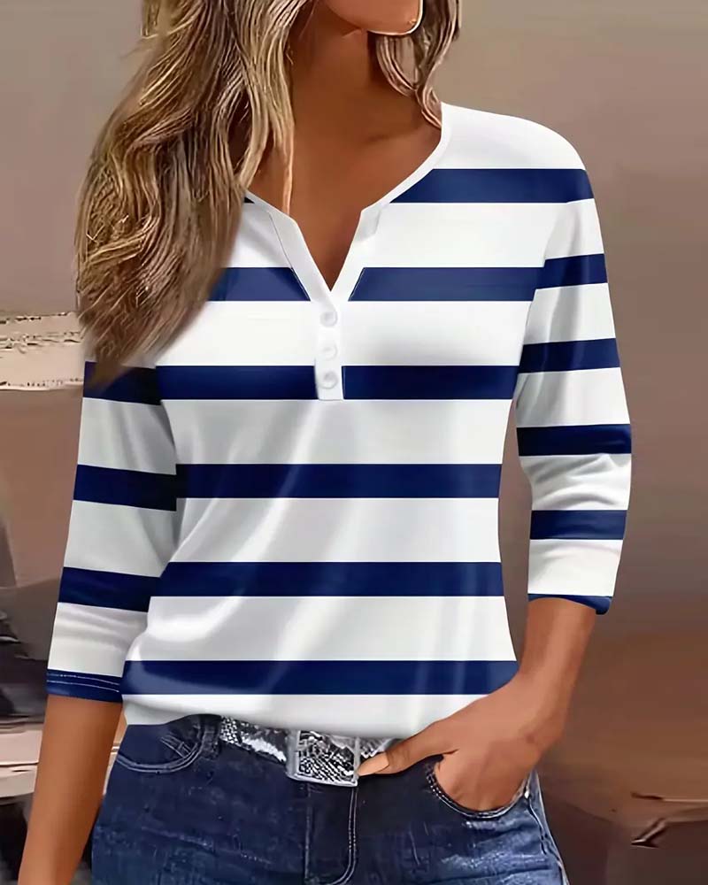 ANNALENA I ELEGANTE GESTREIFTE BLUSE