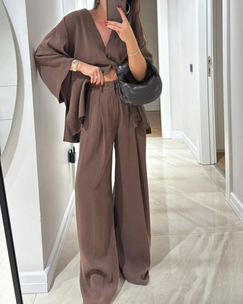 THARAH | Casual V-hals set