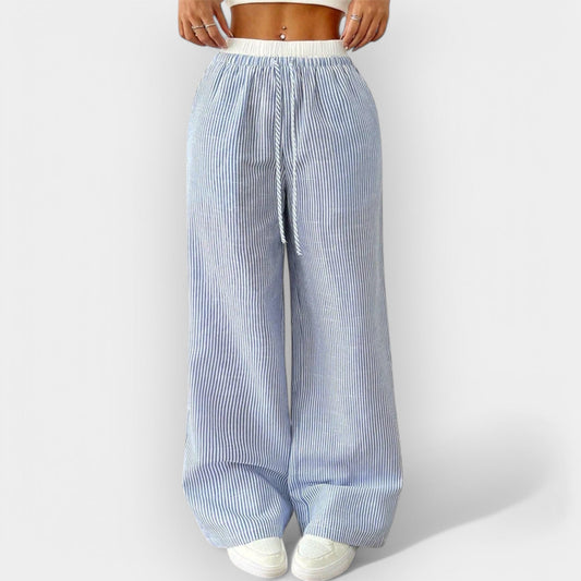 Gestreifte Weite Hose