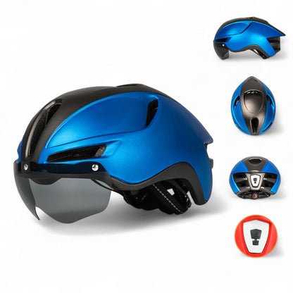 EASTINEAR Fietshelm met LED & Vizier | Aerodynamisch, CE-gecertificeerd