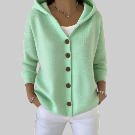 ADA | TRENDIGE STRICKJACKE MIT KAPUZE