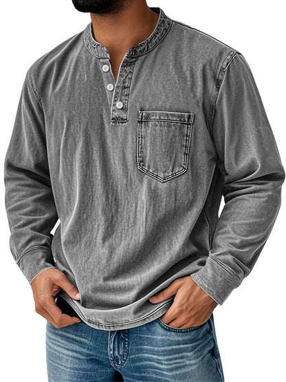 Levi™ I Lässiges Herren-Henley-Shirt mit Brusttasche