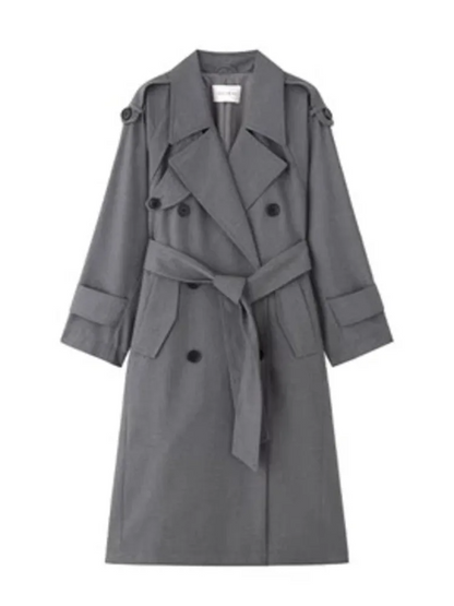 Gema Oversized Kakikleurige Trenchcoat