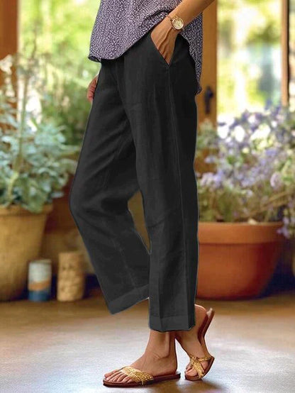 Oona - Dames Linnen Zomerbroek