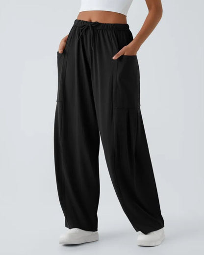 Monelle™ | Soepelvallende wide-leg broek