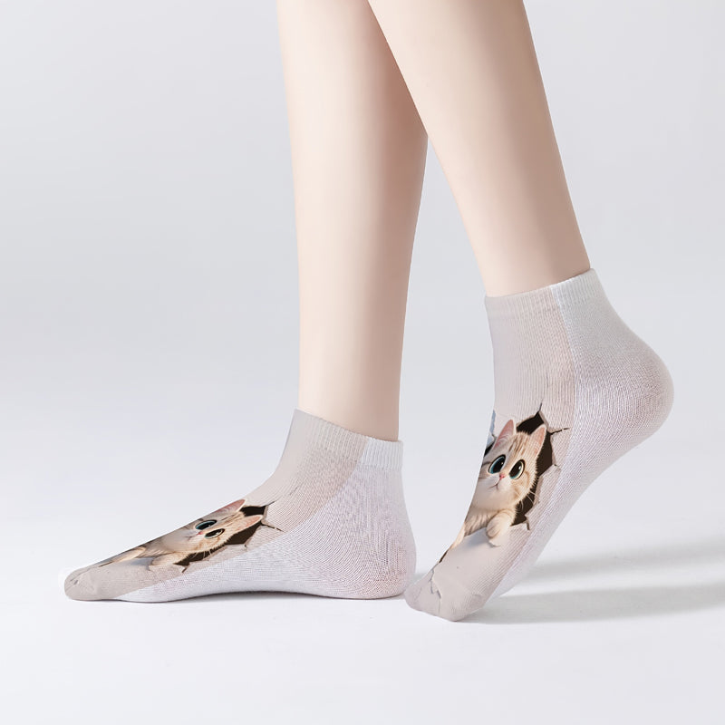 Casual Sokken Met Dierenprint