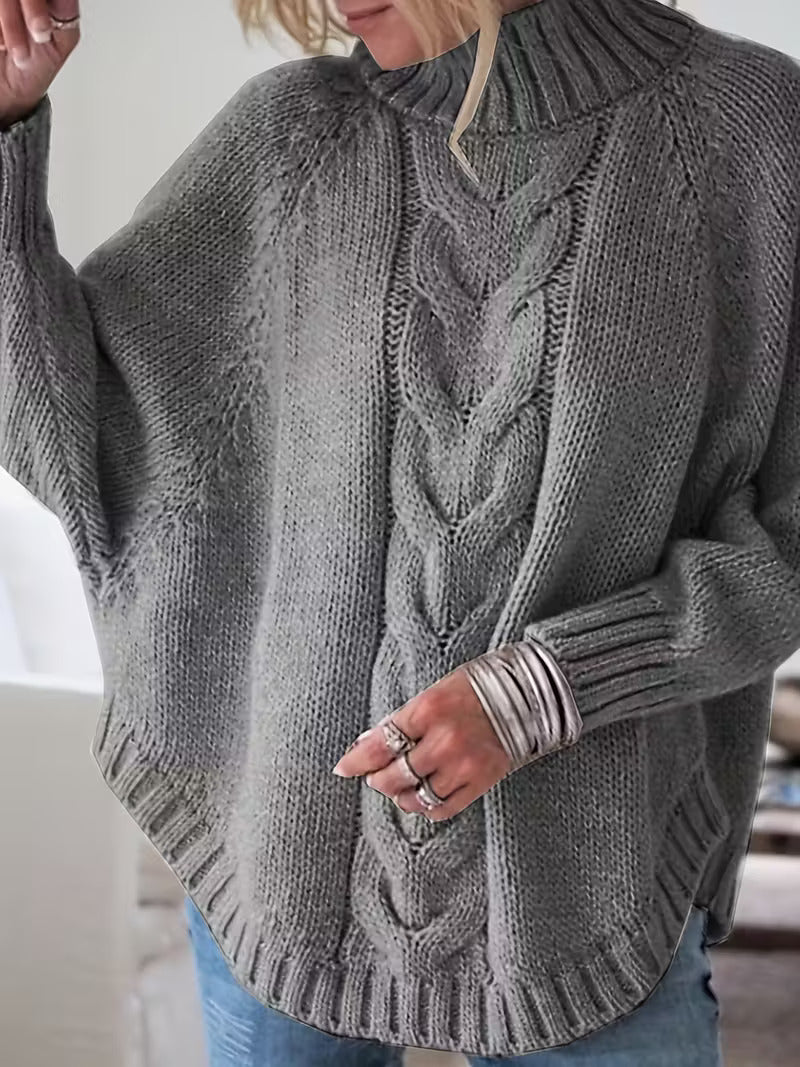 Pamella – Kabelgebreide oversized trui