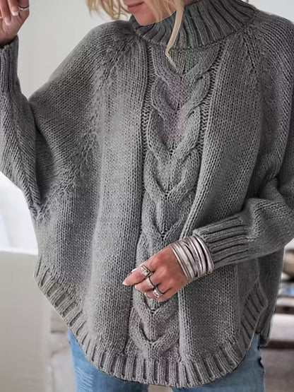 Yara – Grobstrick-Turtleneck-Pullover