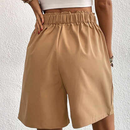 Idun | Stilvolle High-Waist Falten-Shorts
