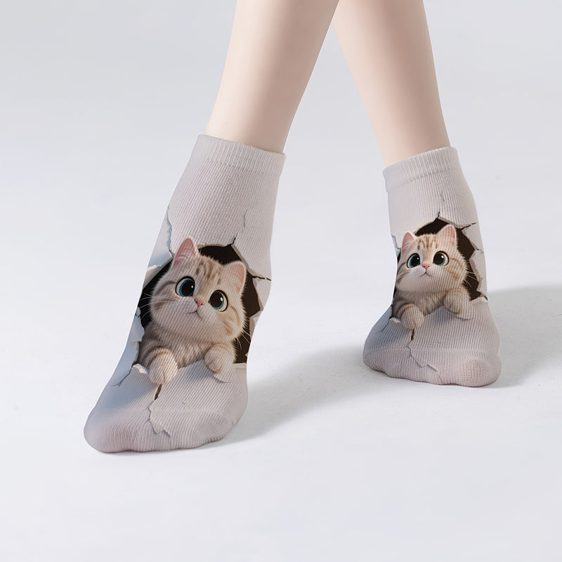 Casual Sokken Met Dierenprint