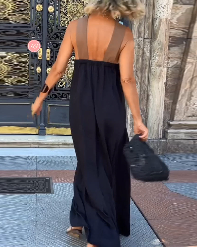 Nicole - Stijlvolle jurk met overslaghals