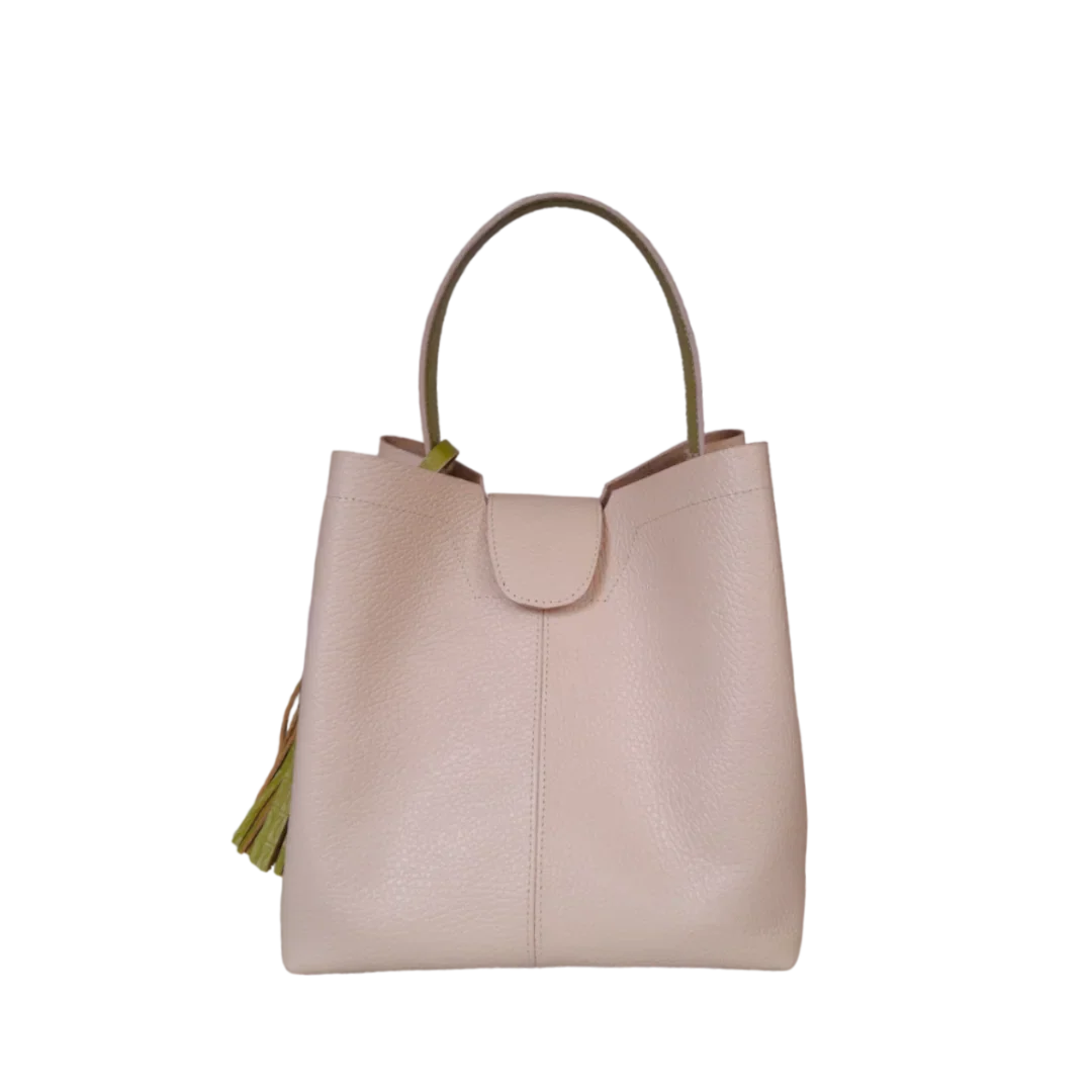 Lucia Nude kleine Lederhandtasche für Frauen