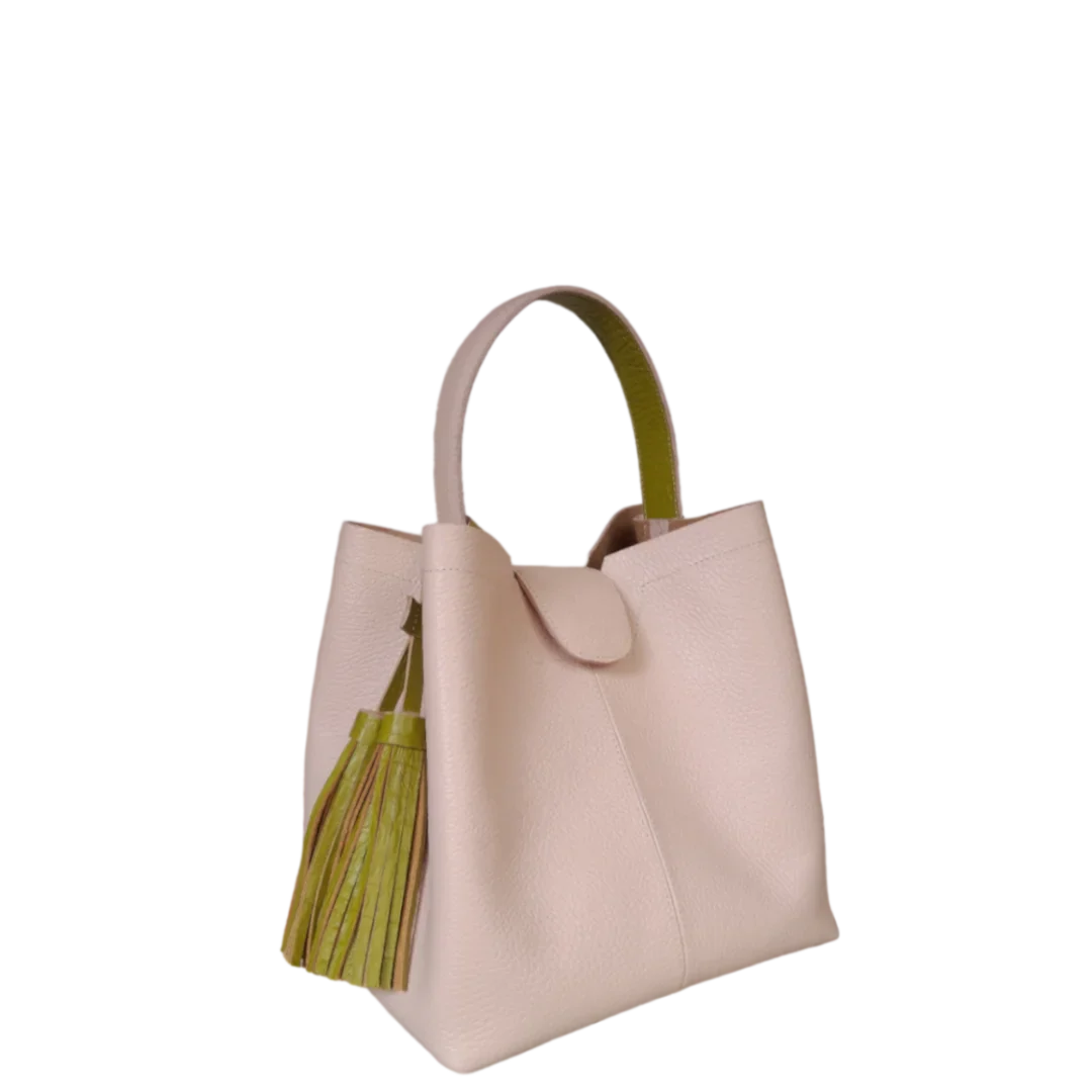 Lucia Nude kleine Lederhandtasche für Frauen