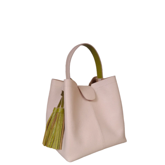 Lucia Nude kleine Lederhandtasche für Frauen