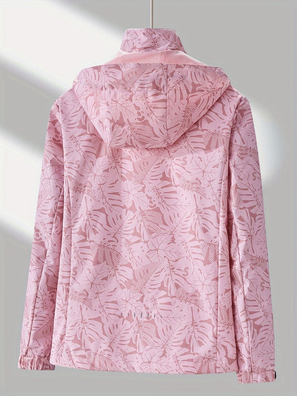 Jasmine | Winddichte Jacke mit Blattmuster