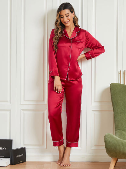 Lange Zijden Pyjama