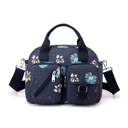 Sac à bandoulière pour femmes à poches multiples imprimé floral - Elora