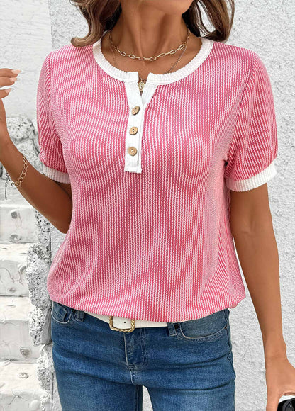 Callie Wafelsteek-Henley-Shirt