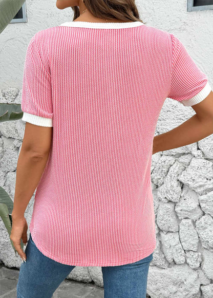 Callie Wafelsteek-Henley-Shirt
