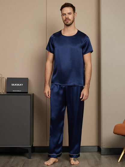 Pyjama Classique pour Homme en Soie Pure