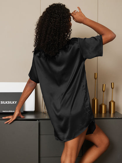 Pure Soie Courtes Manches Pyjamas