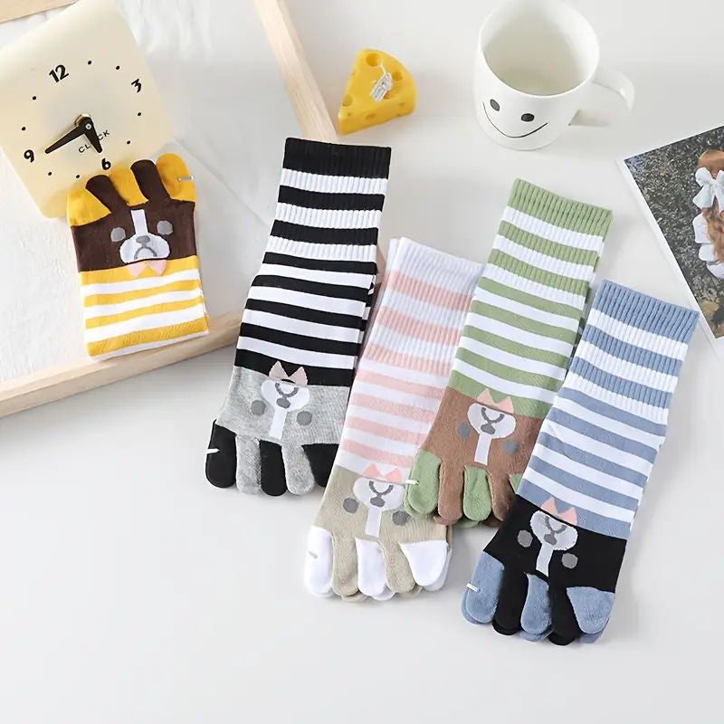 Lot De 5 Paires De Chaussettes À Cinq Orteils