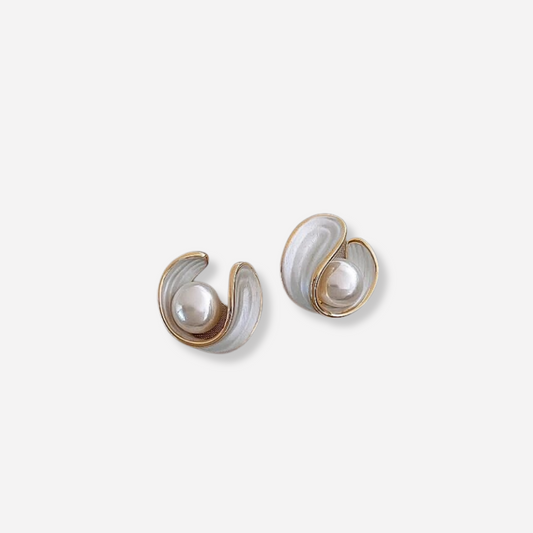 Antoinette™ | Luxe oorbellen met witte opaal