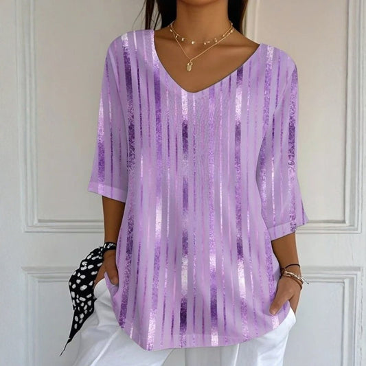 Gestippelde Casual Blouse