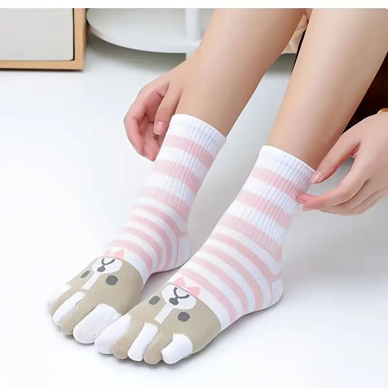 Lot De 5 Paires De Chaussettes À Cinq Orteils
