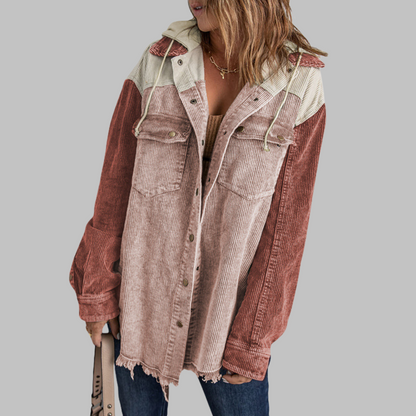 DABRINA™ – Klassische Kapuzenjacke mit Knopfleiste und langen Ärmeln