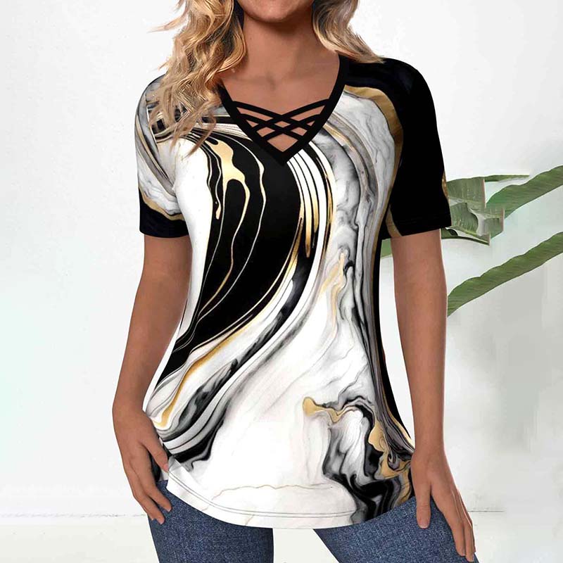 Gedegradeerde Casual Blouse
