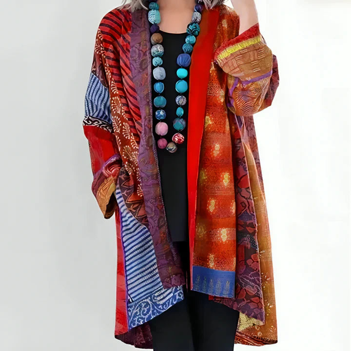 Sarah™ | Dames Kimono met Boheemse print