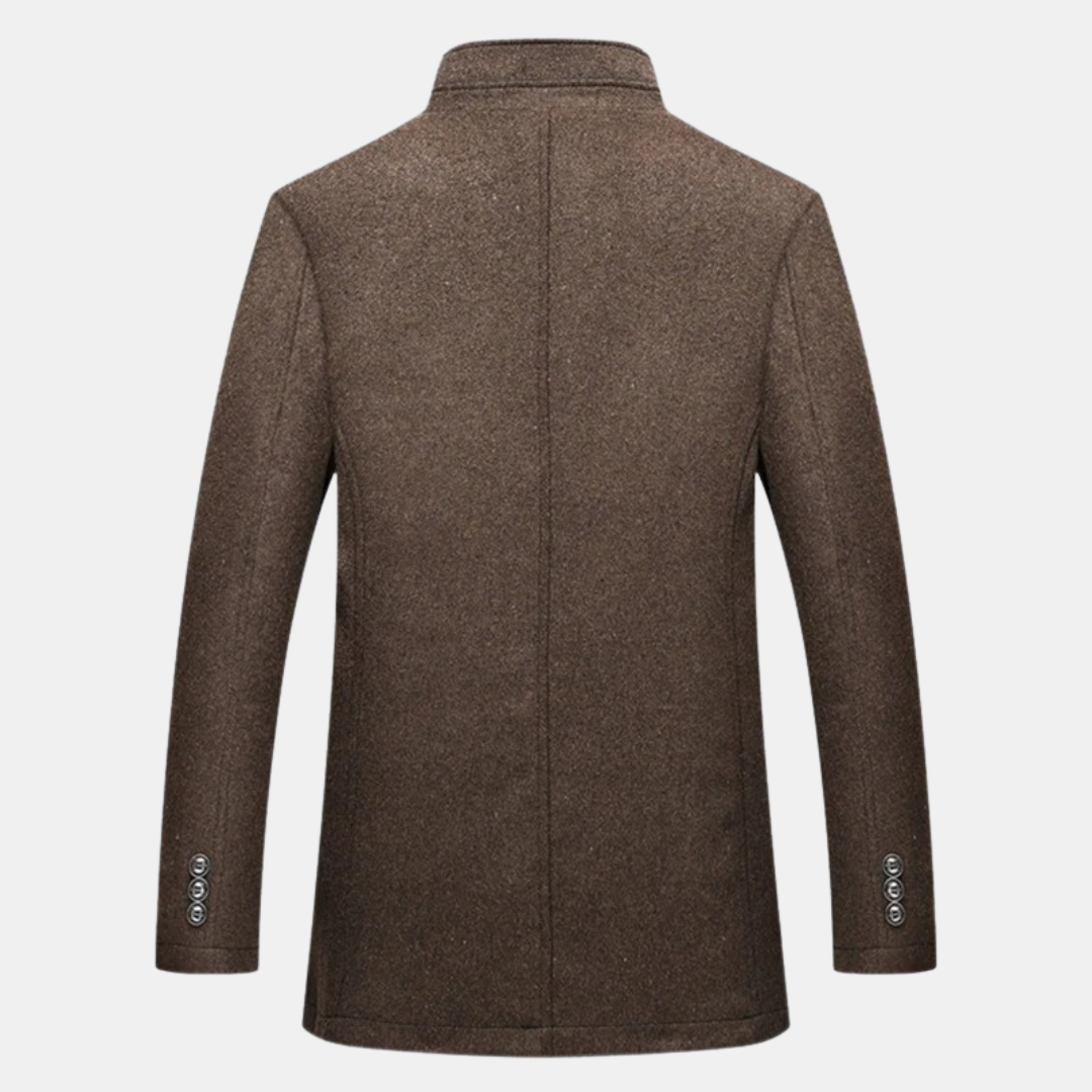Jonathan™ | Dikke wollen trenchcoat