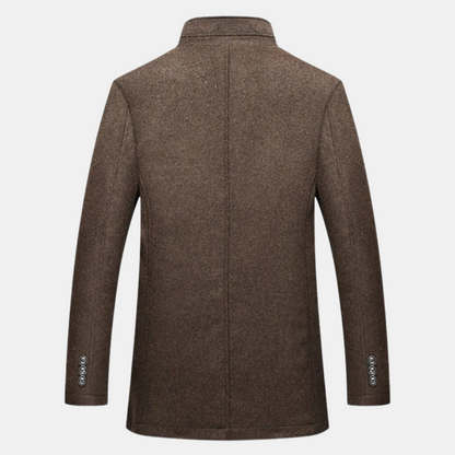 Jonathan™ | Dikke wollen trenchcoat