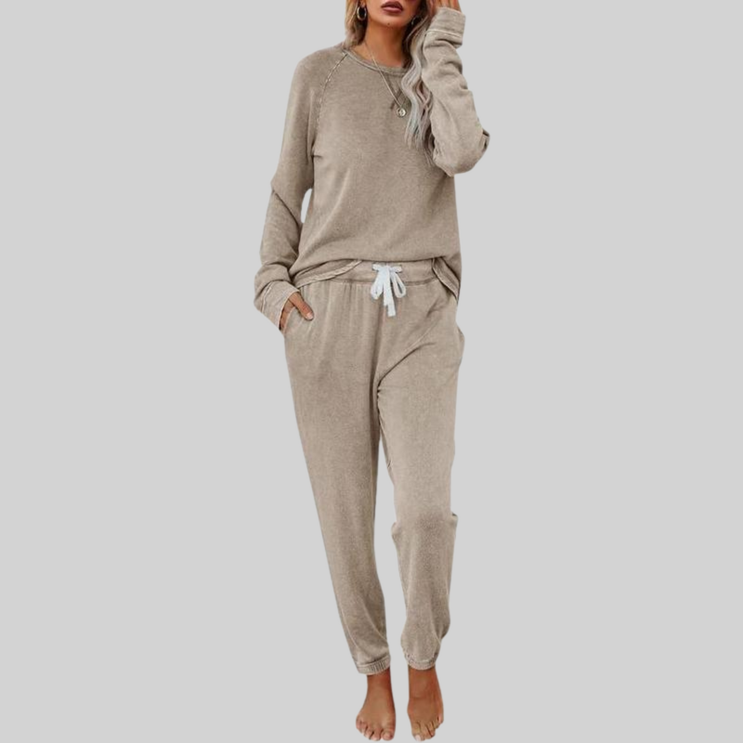 Jocelyn | Set van longsleeve en joggingbroek
