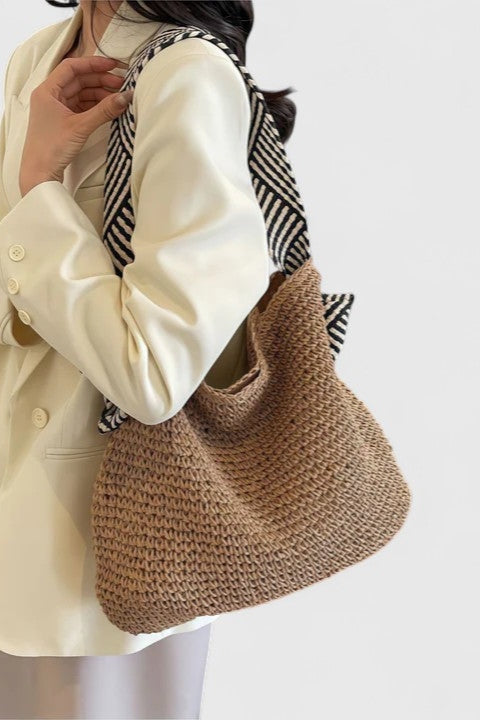Anspruchsvolle Boho-Tasche – Warmes Braun