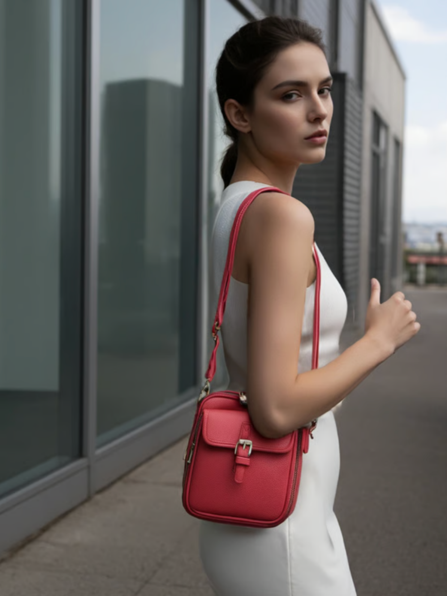 DIE MAELYS | RFID-GESCHÜTZTE KLASSISCHE LEDER CROSSBODY