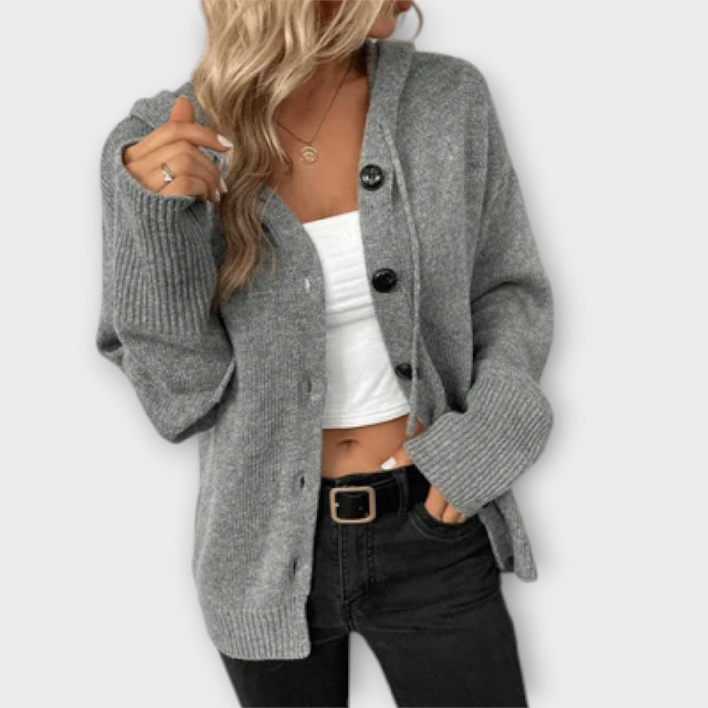 Cardigan met knopen