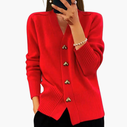 Holly | Elegante vest met hartknoopjes
