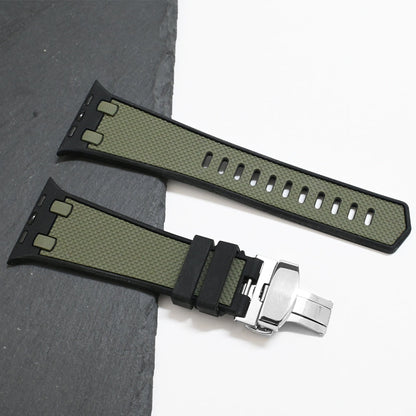 Tactische siliconen Apple Watch-band