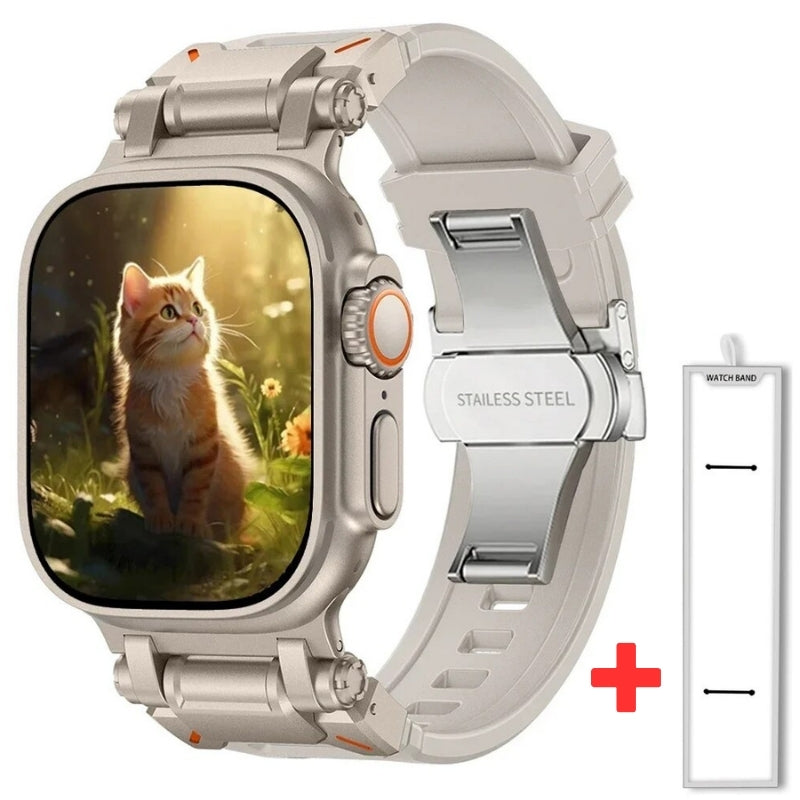 TitaniumBuckle™️ Silikon Apple Watch Armband