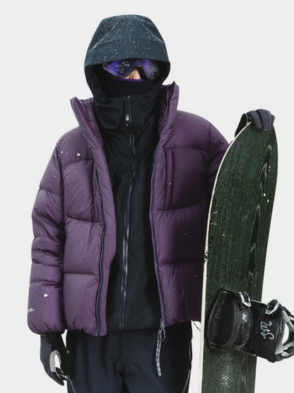 CougarStep – Unisex Stehkragenjacke mit 95 % weißer Gänsedaune und 3-fach-Schutz