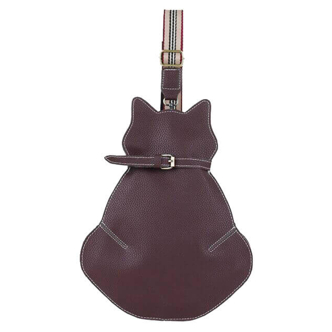 Linda - Unieke lederen tas voor katten
