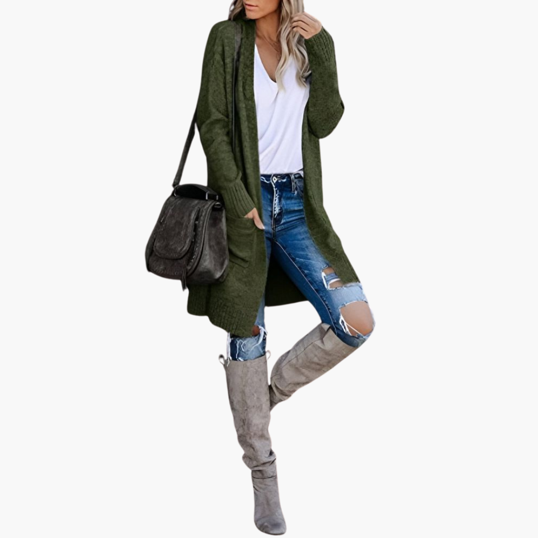 Holly | Casual gebreid vest met zakken