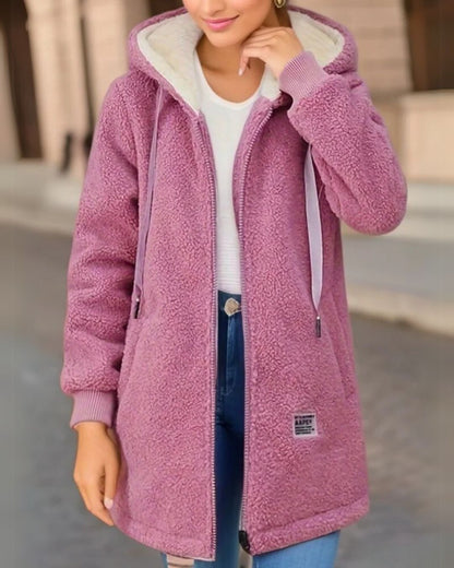 ANNELORE I FLEECE-WINTERJAS MET CAPUCHON