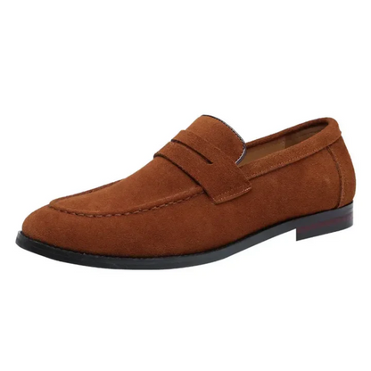 Suède zomerloafers