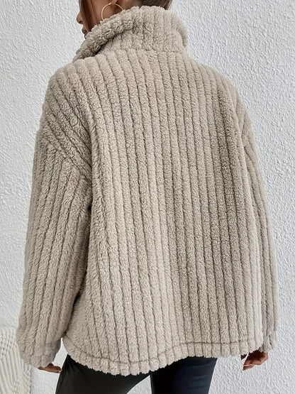 NOVA™ | Wendbarer Samtknopf-Cardigan