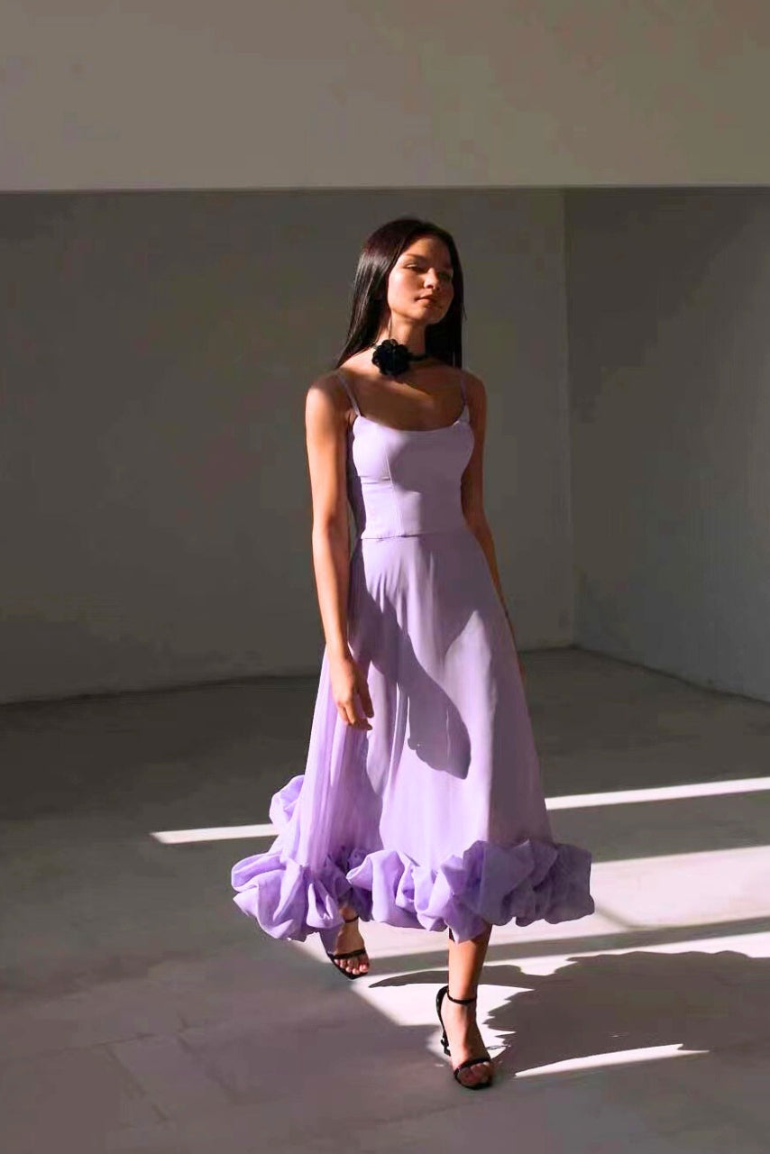Ariana | Sierlijke Flowy Jurk