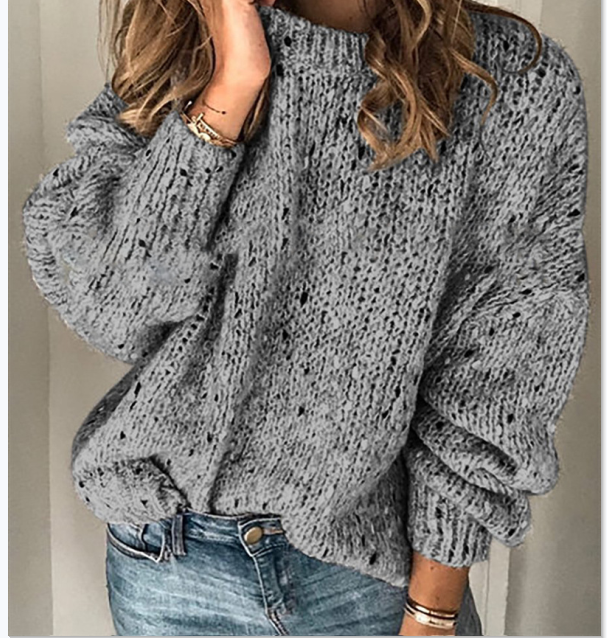 Ayla - Retro Pullover in eenkleurig
